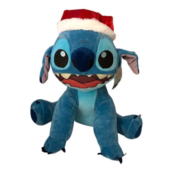 Large Christmas Stitch with Santa Hat Greeter - Picture 2 of 5